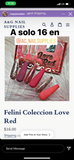 Felini Coleccion Love Red Acrylic Collection