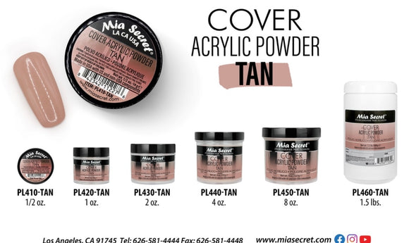 Mia Secret Tan Acrylic Powder 2 oz
