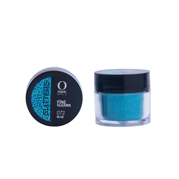 Organic Nails Glitter Blue 072