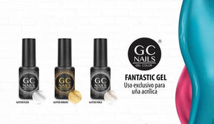 GC Nails Fantastic Gel Glitter Gold