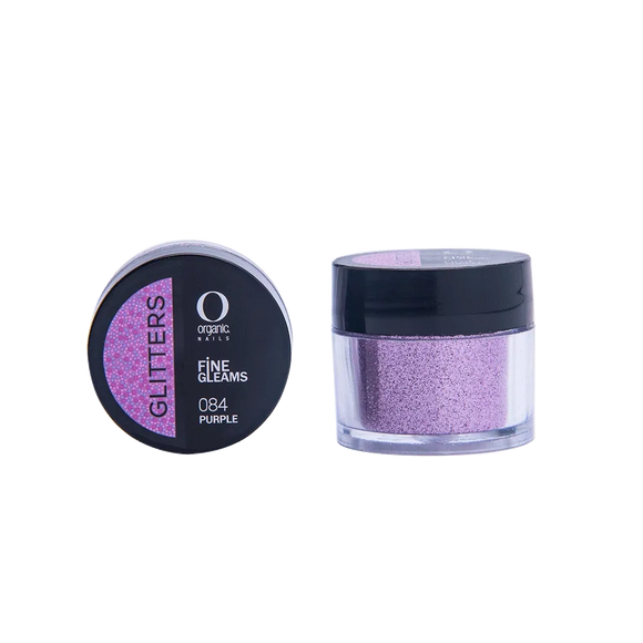 Organic Nails Glitter Purple 084